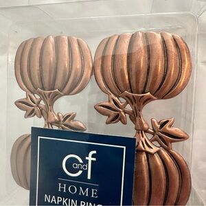 Two packages of new in box C and F Home Autumn Fields, bronze pumpkin napkin …